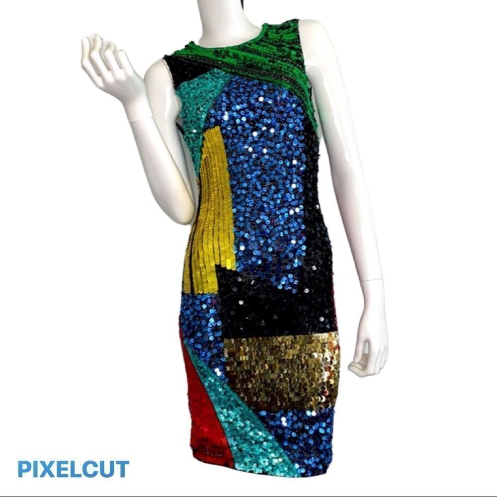 🔥 ALICE & Olivia  Dress Multicolor sz 2 New #1
